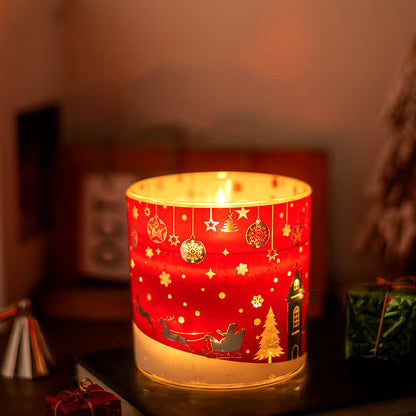 Kreatives leuchtendes Weihnachts-Aromatherapie-Kerzengeschenk