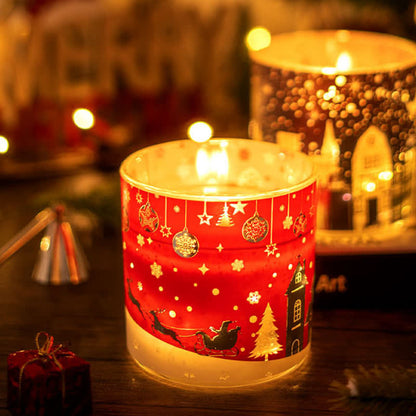 Kreatives leuchtendes Weihnachts-Aromatherapie-Kerzengeschenk