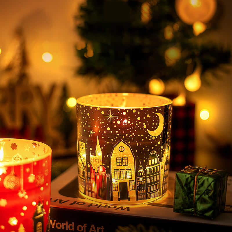 Kreatives leuchtendes Weihnachts-Aromatherapie-Kerzengeschenk