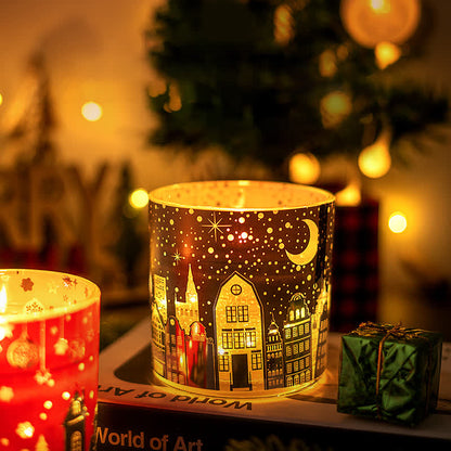 Kreatives leuchtendes Weihnachts-Aromatherapie-Kerzengeschenk