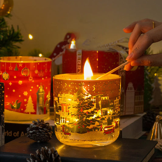 Kreatives leuchtendes Weihnachts-Aromatherapie-Kerzengeschenk
