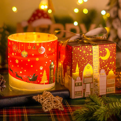Kreatives leuchtendes Weihnachts-Aromatherapie-Kerzengeschenk