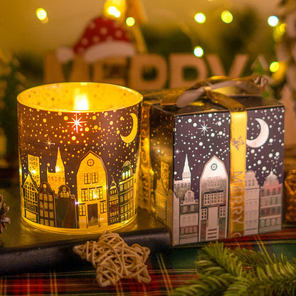 Kreatives leuchtendes Weihnachts-Aromatherapie-Kerzengeschenk