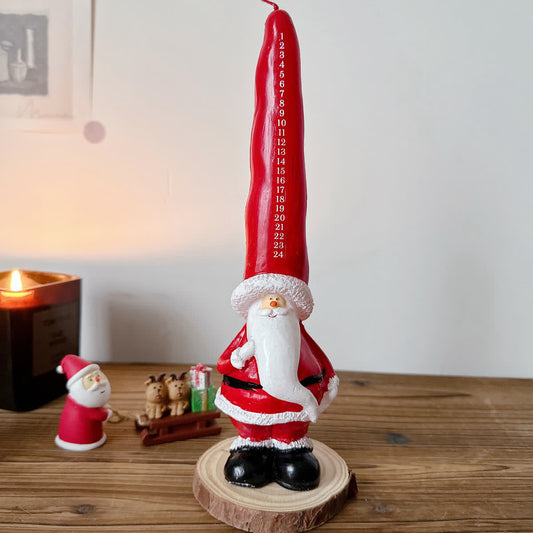 Weihnachtsmann Zahlen Kerze Geschenk Ornament