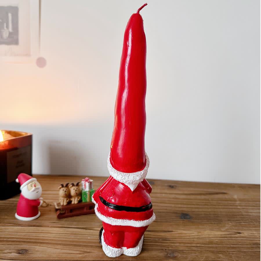 Weihnachtsmann Zahlen Kerze Geschenk Ornament