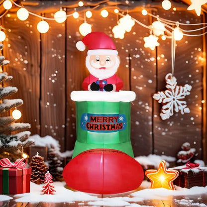 [Versand innerhalb von 24 Stunden] Dynamische aufblasbare Weihnachtsdekoration mit LED-Lichtern