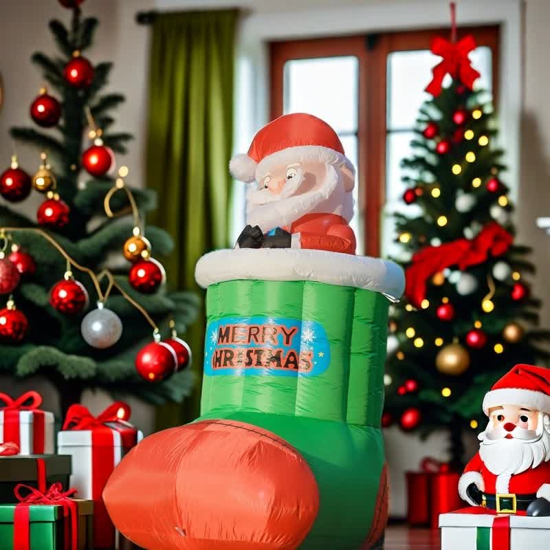 [Versand innerhalb von 24 Stunden] Dynamische aufblasbare Weihnachtsdekoration mit LED-Lichtern