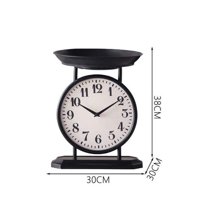 Kreative Uhr aus Eisen, Obsttablett-Dekoration