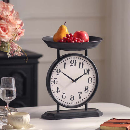 Kreative Uhr aus Eisen, Obsttablett-Dekoration