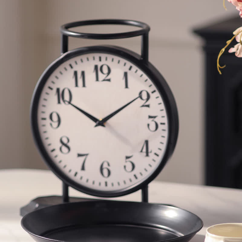 Kreative Uhr aus Eisen, Obsttablett-Dekoration