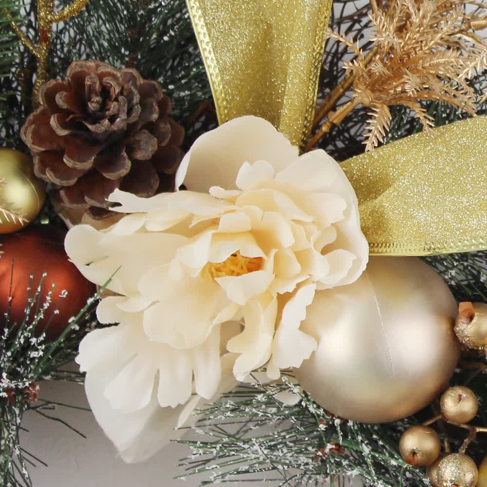 Künstliches Rattan-Weihnachtsgirlanden-Dekor