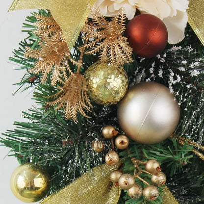 Künstliches Rattan-Weihnachtsgirlanden-Dekor