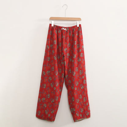 Weiches Pyjama-Set aus Baumwolle in Rosa in Übergröße