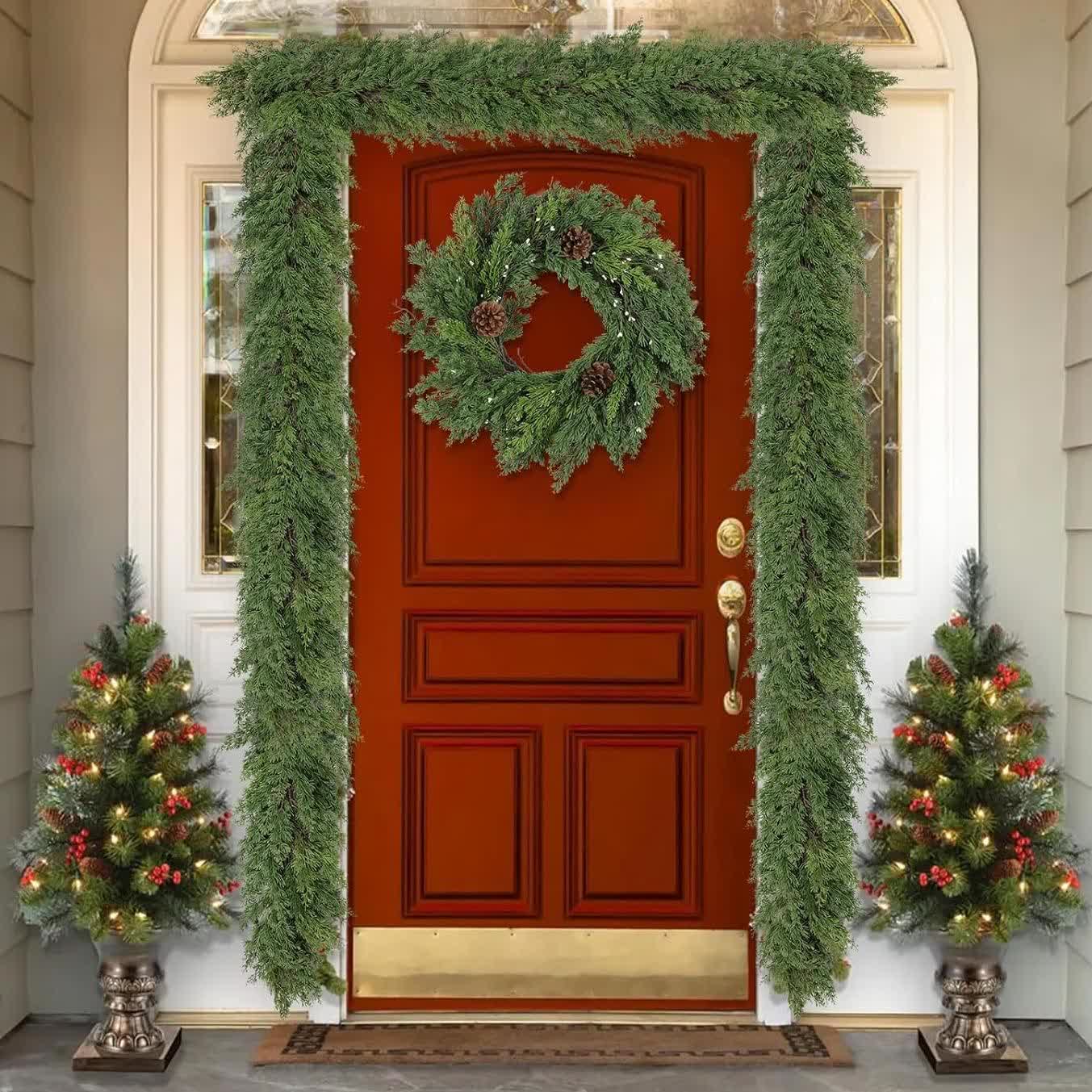 Tannengirlande Weihnachtsfestliche Dekoration