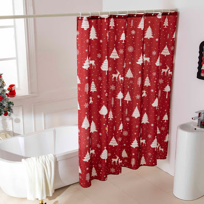 Anti-Schimmel-Duschvorhang mit Weihnachtsmotiv