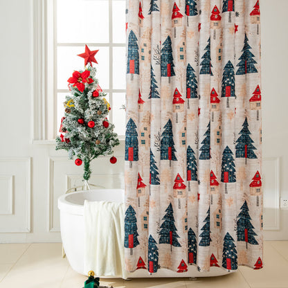 Anti-Schimmel-Duschvorhang mit Weihnachtsmotiv