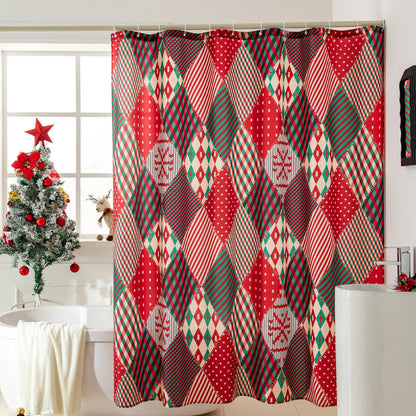 Anti-Schimmel-Duschvorhang mit Weihnachtsmotiv