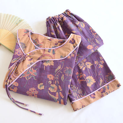 Campanula Nachtwäsche-Set aus Baumwollgaze