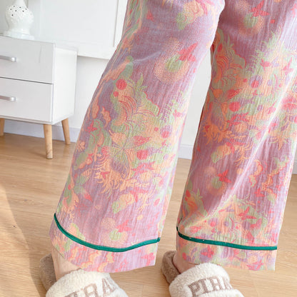 Pyjama-Set aus heller Baumwollgaze in Übergröße