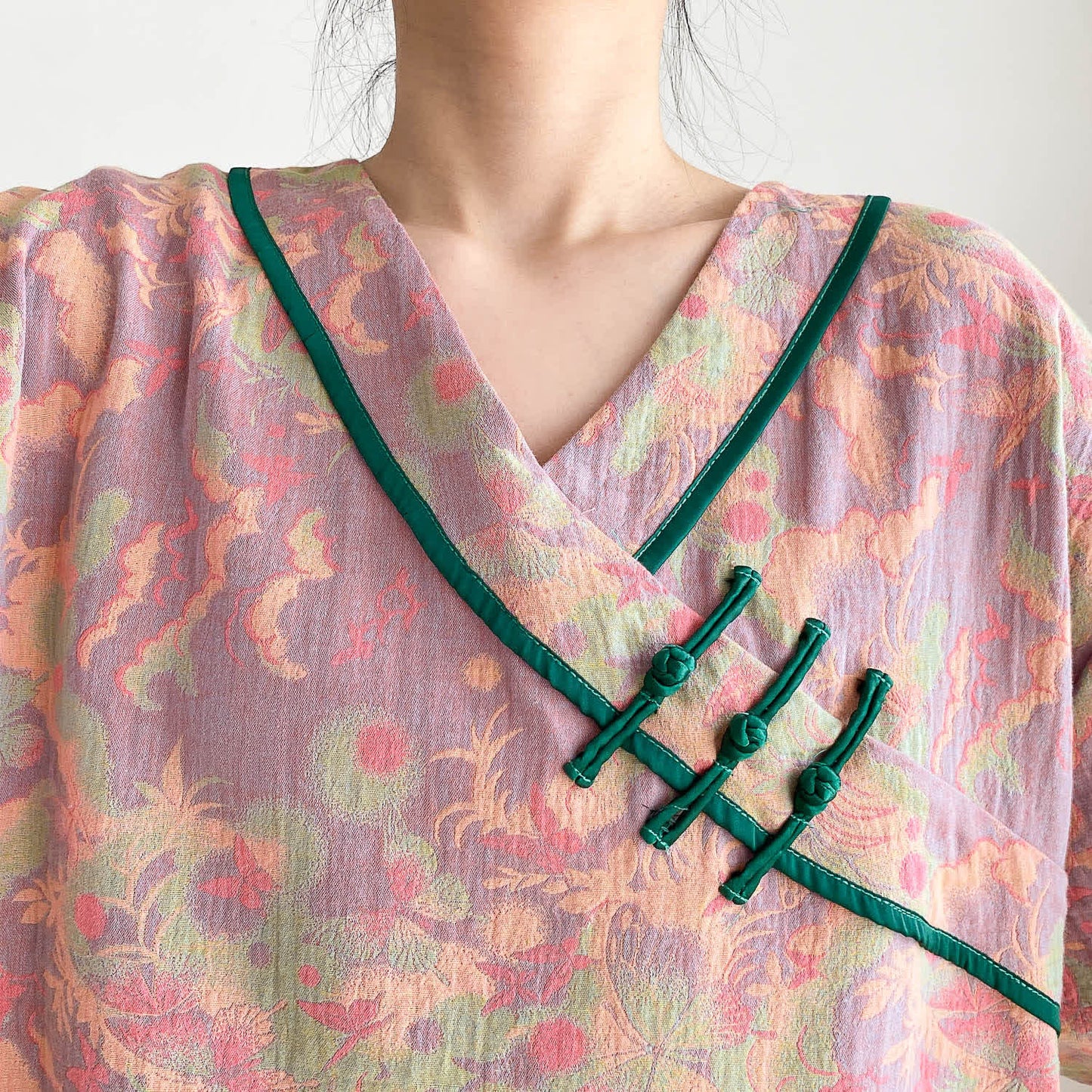 Pyjama-Set aus heller Baumwollgaze in Übergröße