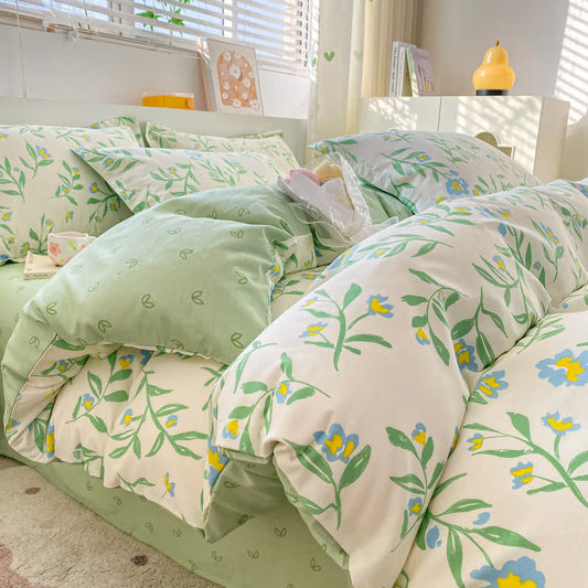 Refresh Floral Bettwäscheset aus reiner Baumwolle (4-teilig)