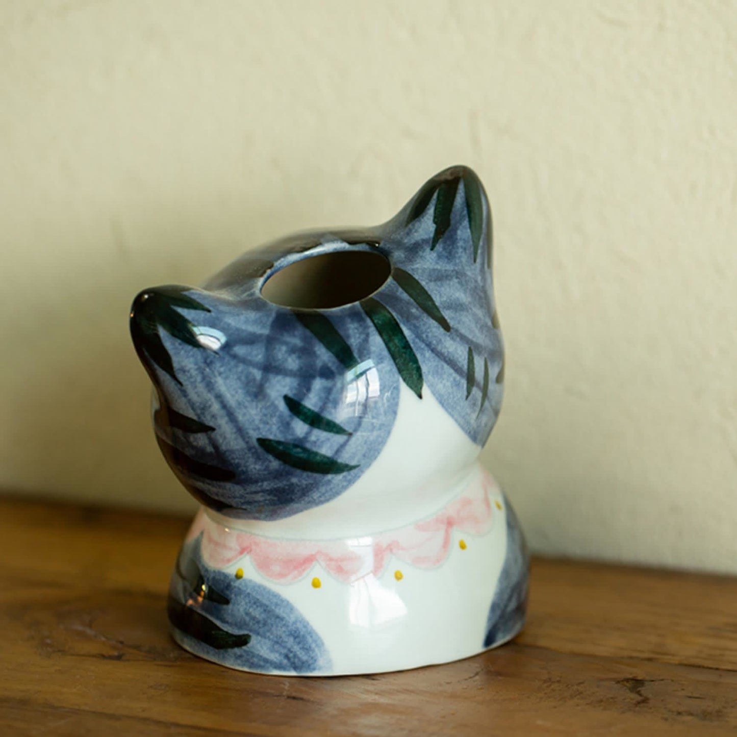 Niedliche Katze Kreative handbemalte Keramikvase