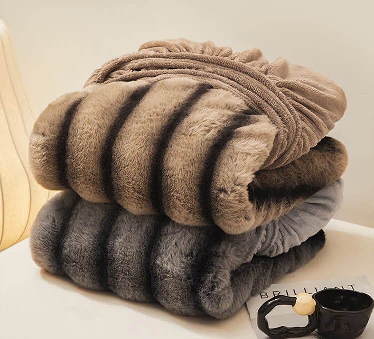 Modernes, warmes Winter-Spannbettlaken aus Fleece