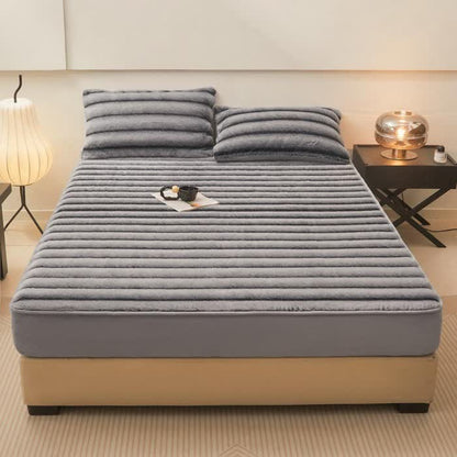 Modernes, warmes Winter-Spannbettlaken aus Fleece
