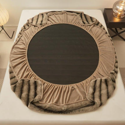 Modernes, warmes Winter-Spannbettlaken aus Fleece