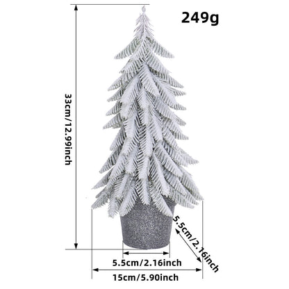 Schnee-Weihnachtsbaum als Topfdekoration für Zuhause