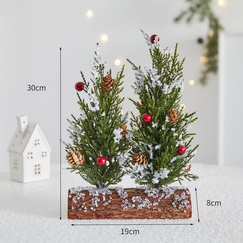 Schnee-Tannenzapfen-Baum-Heimdekoration