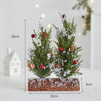 Schnee-Tannenzapfen-Baum-Heimdekoration