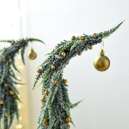 Weihnachtsdeko für den Schreibtisch mit krummen Hals