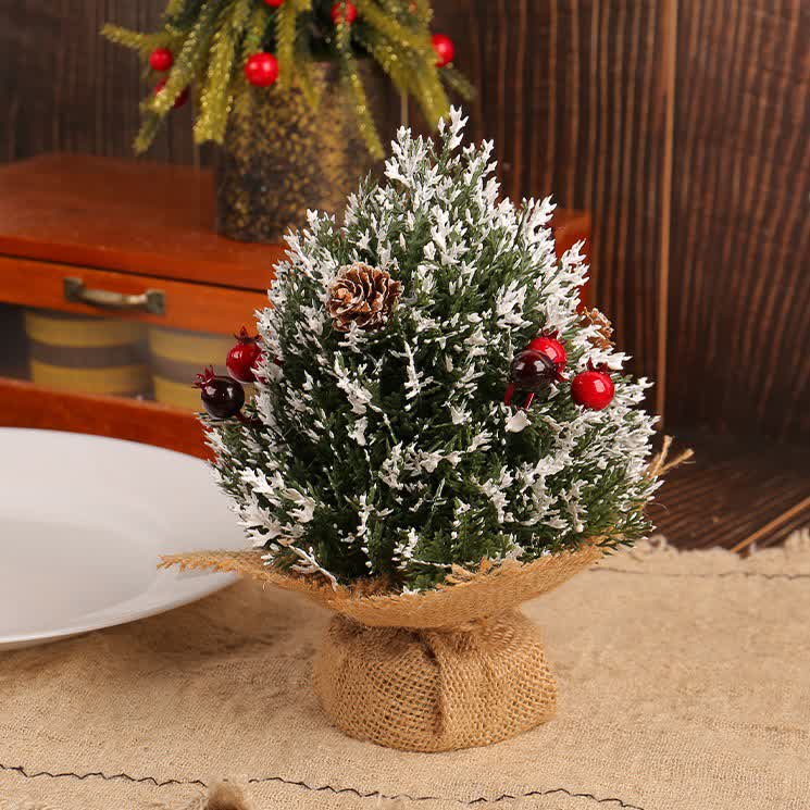 Schnee-Tannenzapfen-Baum-Heimdekoration