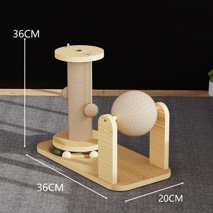 Kratzfester Säulen-Drehteller für Haustiere
