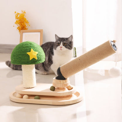 Kratzfester Säulen-Drehteller für Haustiere