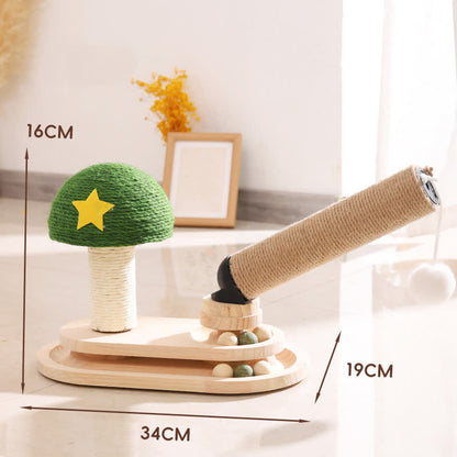 Kratzfester Säulen-Drehteller für Haustiere