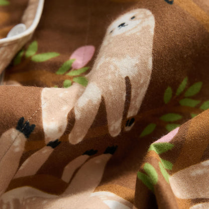 Verdicktes süßes Faultier-Pyjama-Set aus Baumwolle