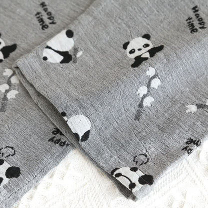 Süßes Pyjama-Set aus Baumwolle mit Panda-Motiv