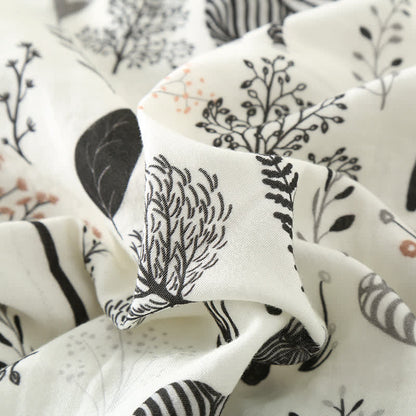 Pyjama-Set aus Baumwollgaze mit Zebra-Muster