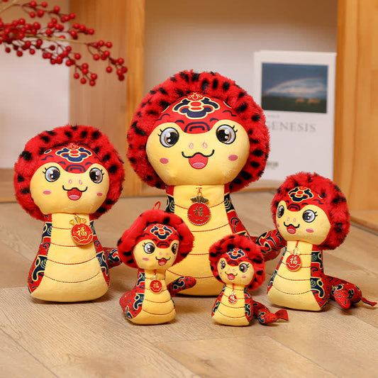 Niedliche Maskottchen Schlange Plüsch Spielzeug Ornament