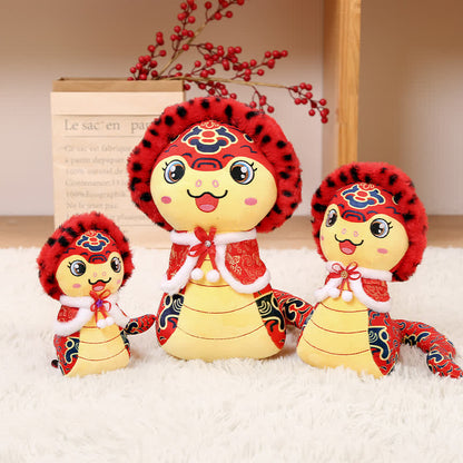 Niedliche Maskottchen Schlange Plüsch Spielzeug Ornament