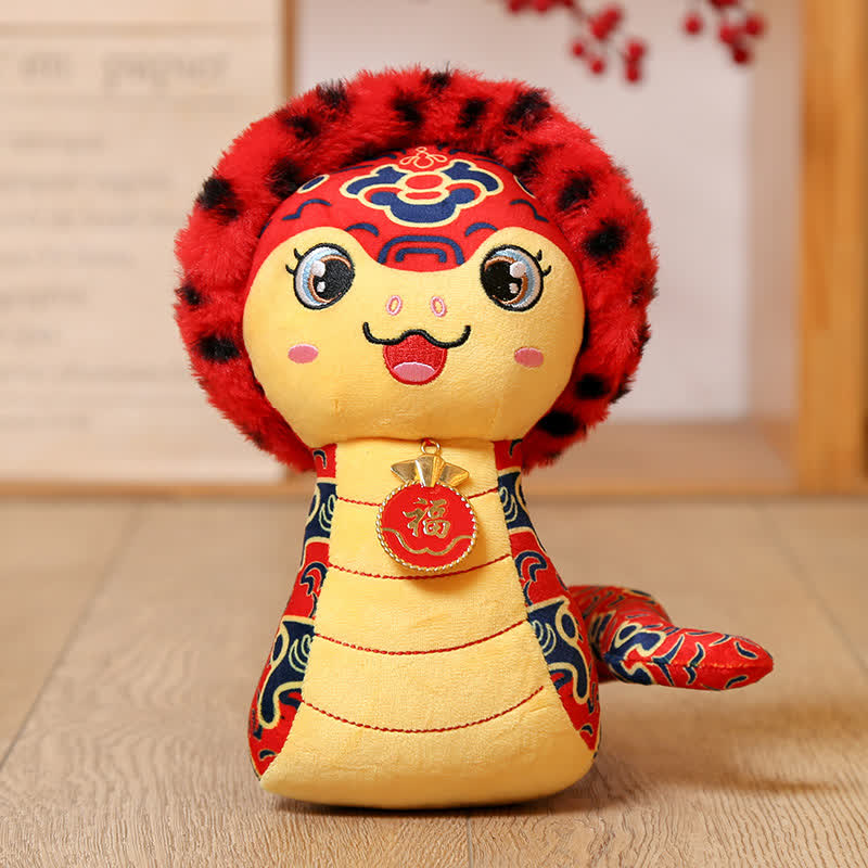 Niedliche Maskottchen Schlange Plüsch Spielzeug Ornament