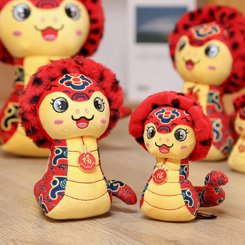 Niedliche Maskottchen Schlange Plüsch Spielzeug Ornament