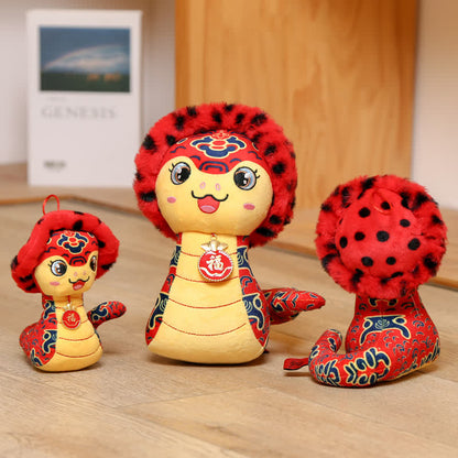 Niedliche Maskottchen Schlange Plüsch Spielzeug Ornament