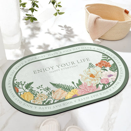 Rutschfeste Badematte „Refresh Floral“