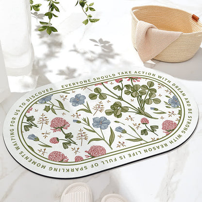 Rutschfeste Badematte „Refresh Floral“
