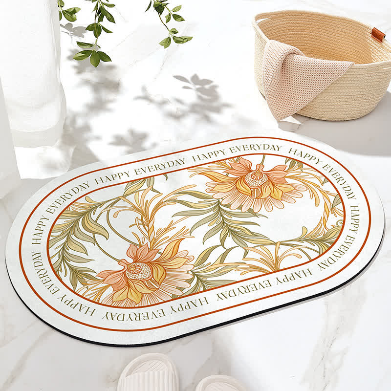 Rutschfeste Badematte „Refresh Floral“