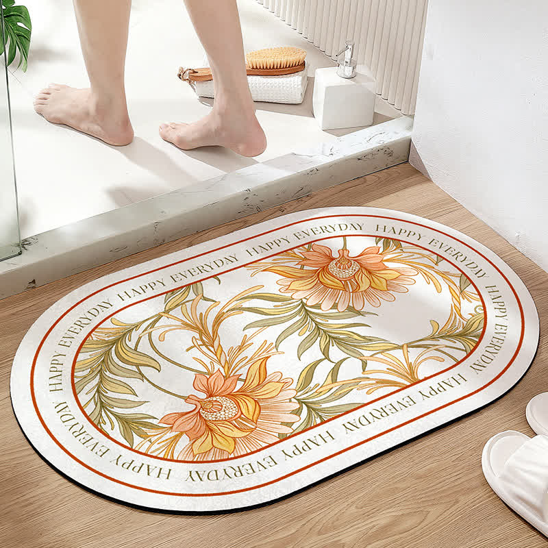 Rutschfeste Badematte „Refresh Floral“