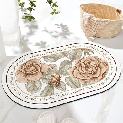 Rutschfeste Badematte „Refresh Floral“